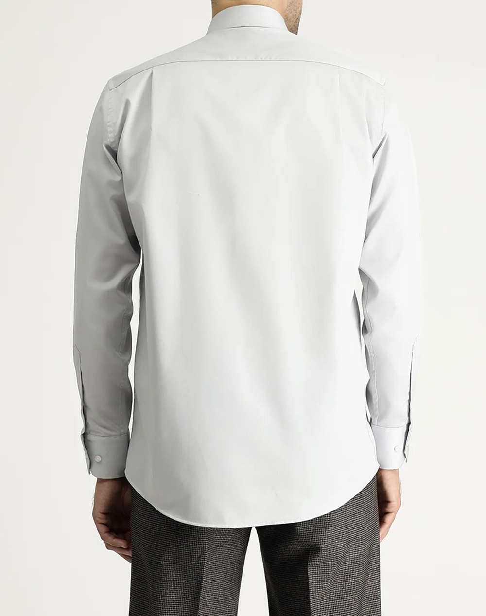 KIGILI Long Sleeve Shirt KSSZ4BE0DZ004-MID. GREY LightGray φωτογραφία