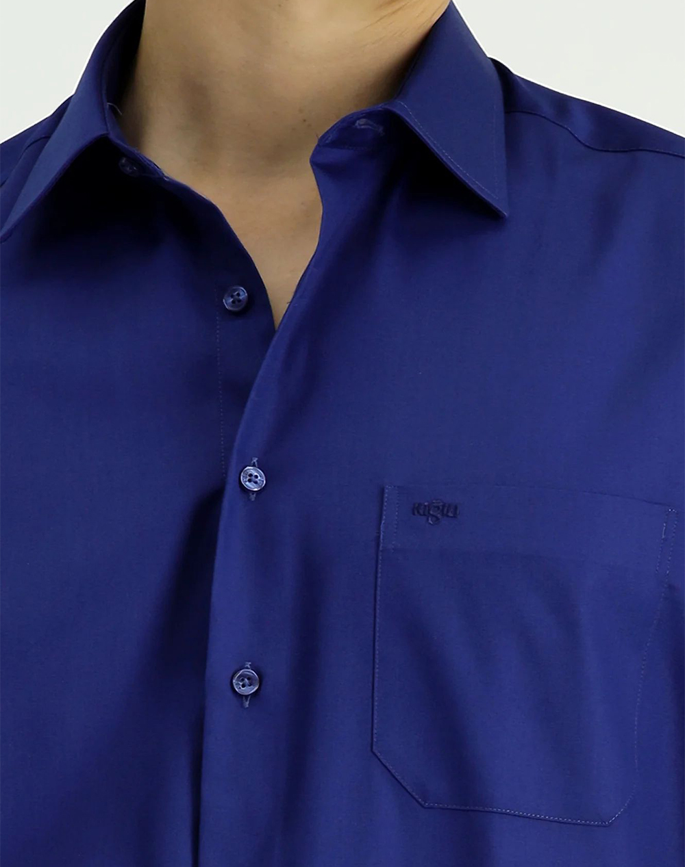 KIGILI Long Sleeve Shirt KSSZ4BE0DZ004-MID. NAVY RoyalBlue φωτογραφία