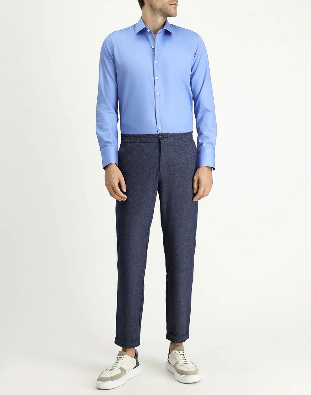 KIGILI Long Sleeve Shirt KSSZ4UE0DZ011-AQUA BLUE Aqua φωτογραφία