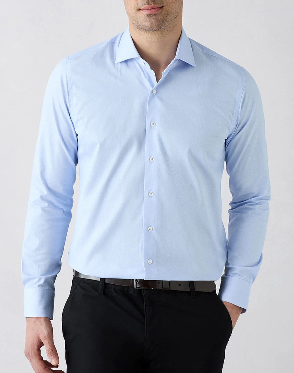 KIGILI KIGILI Long Sleeve Shirt KY26400000031-BLUE LightBlue