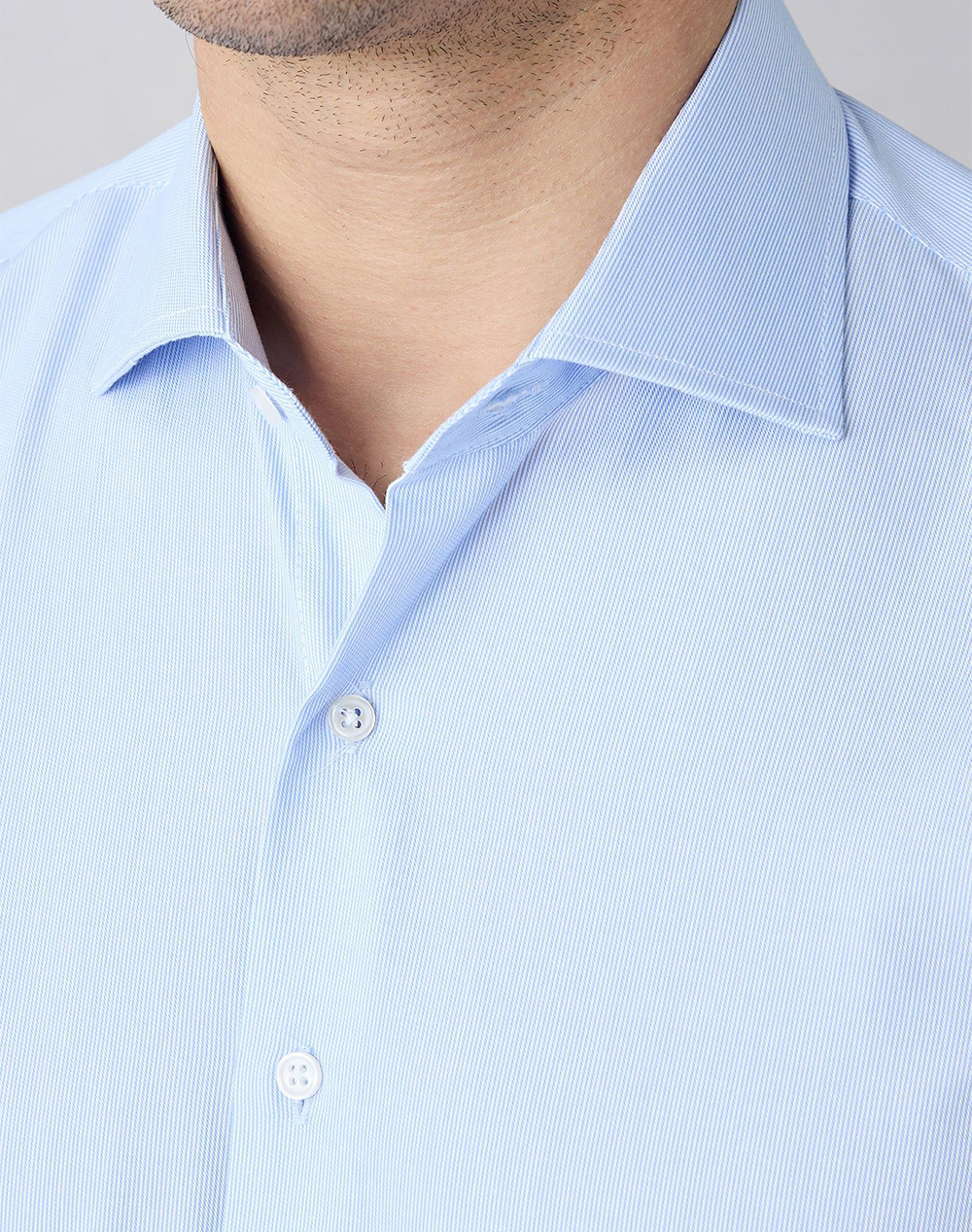 KIGILI Long Sleeve Shirt KY26400000031-BLUE LightBlue φωτογραφία