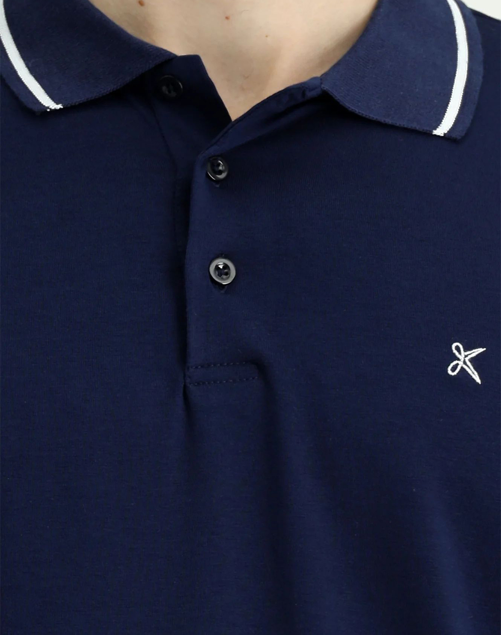 Kigili Ky22Bpd0Et001-Mid Navy Navyblue ανδρικά ρούχα μπλούζες Polo Politikos Shop Πολιτικός