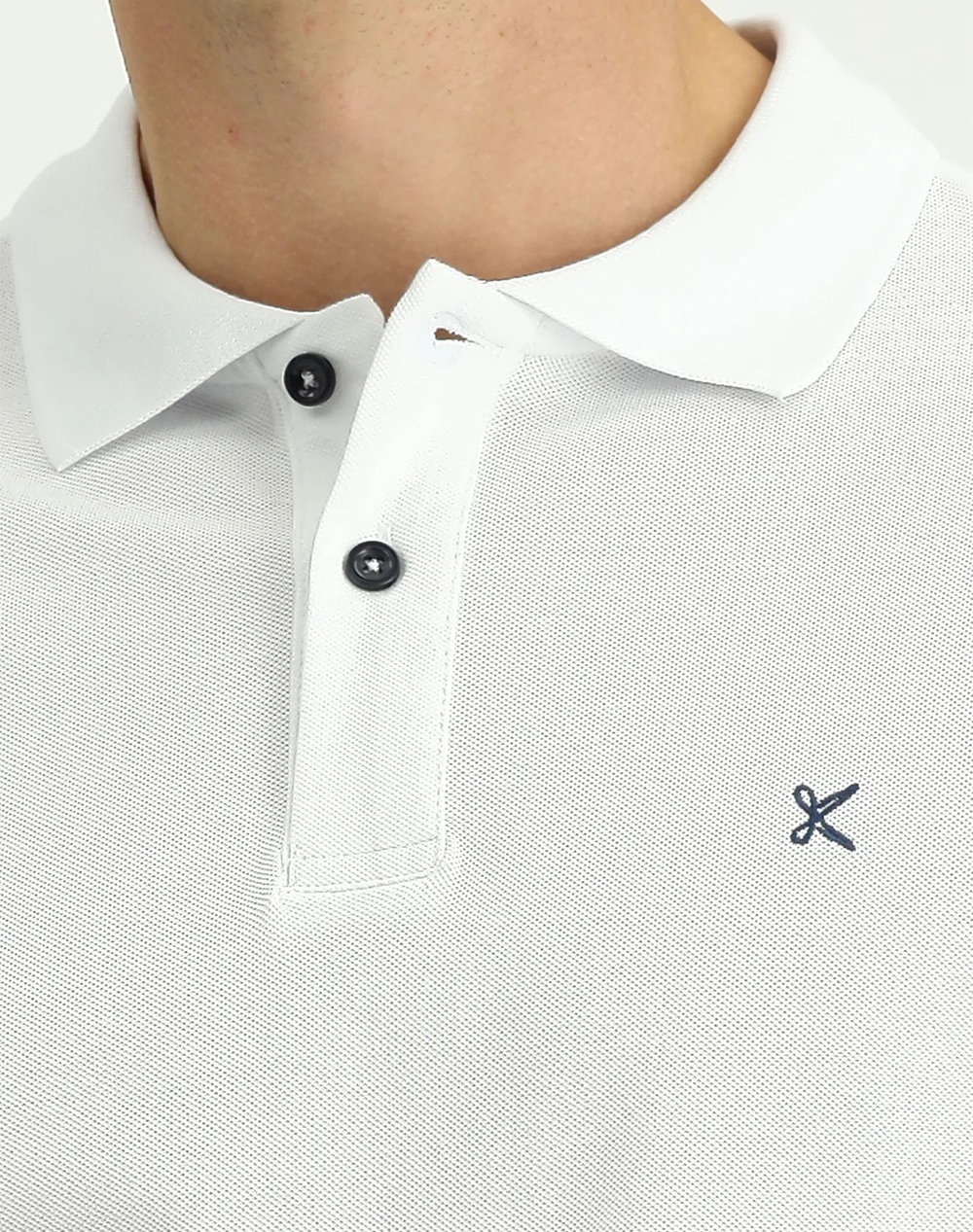 Kigili Ky23Bpc0Et001-White White ανδρικά ρούχα μπλούζες Polo Politikos Shop Πολιτικός