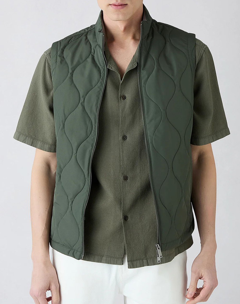 KIGILI Vest Casual KY26900000004-MID. KHAKI Khaki