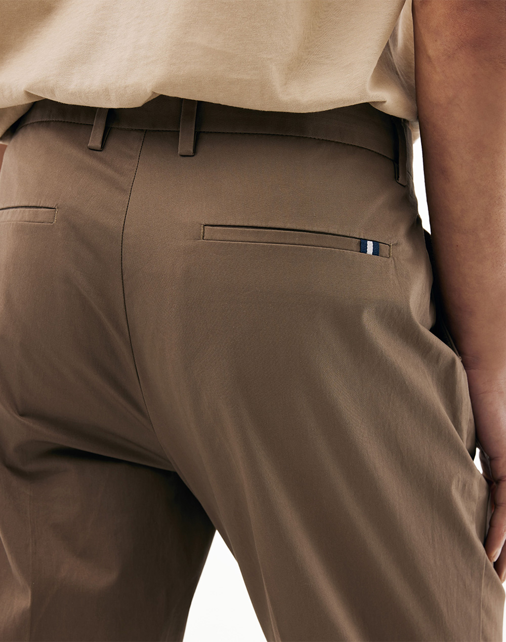 Mexx Poplin Pants Mf007001861M-181112 Chocolate ανδρικά ρούχα παντελόνια Chinos Politikos Shop Πολιτικός