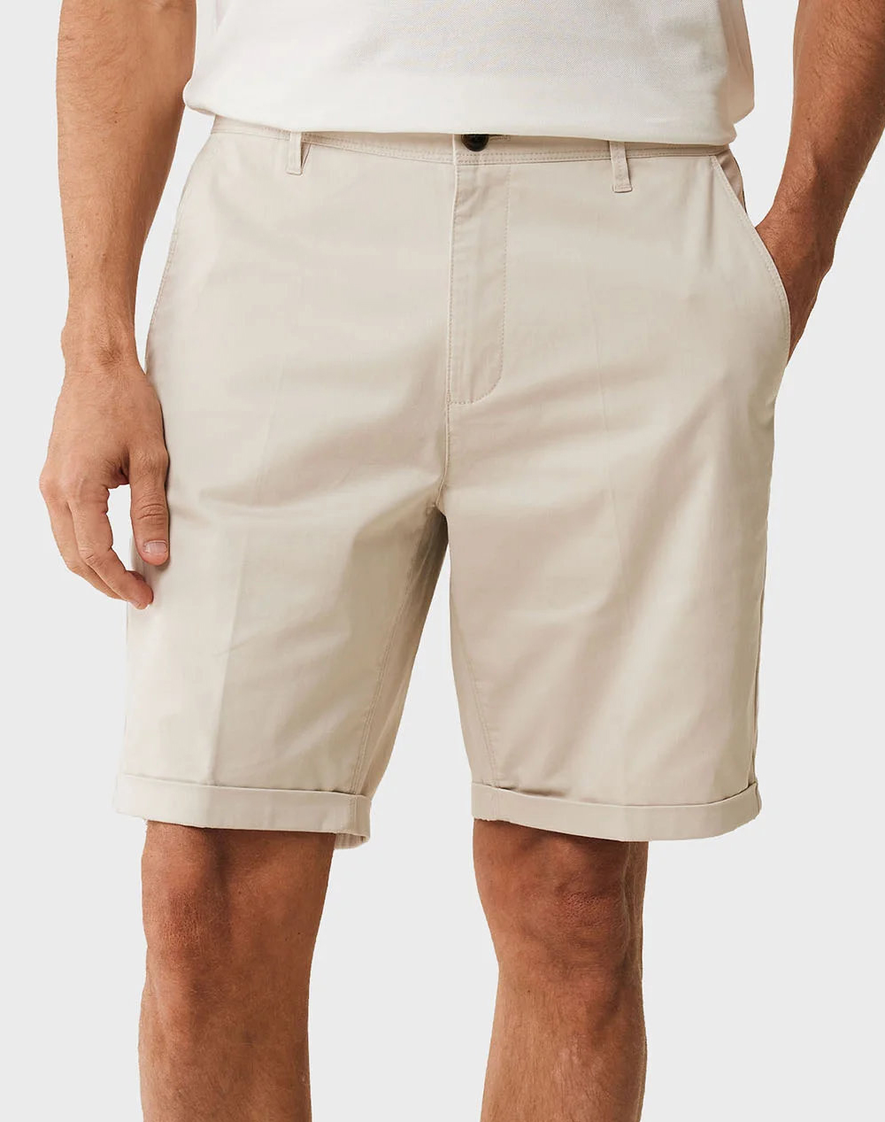 MEXX CRAIG Garment dye chino shorts MF007300651M-144501 LightGray
