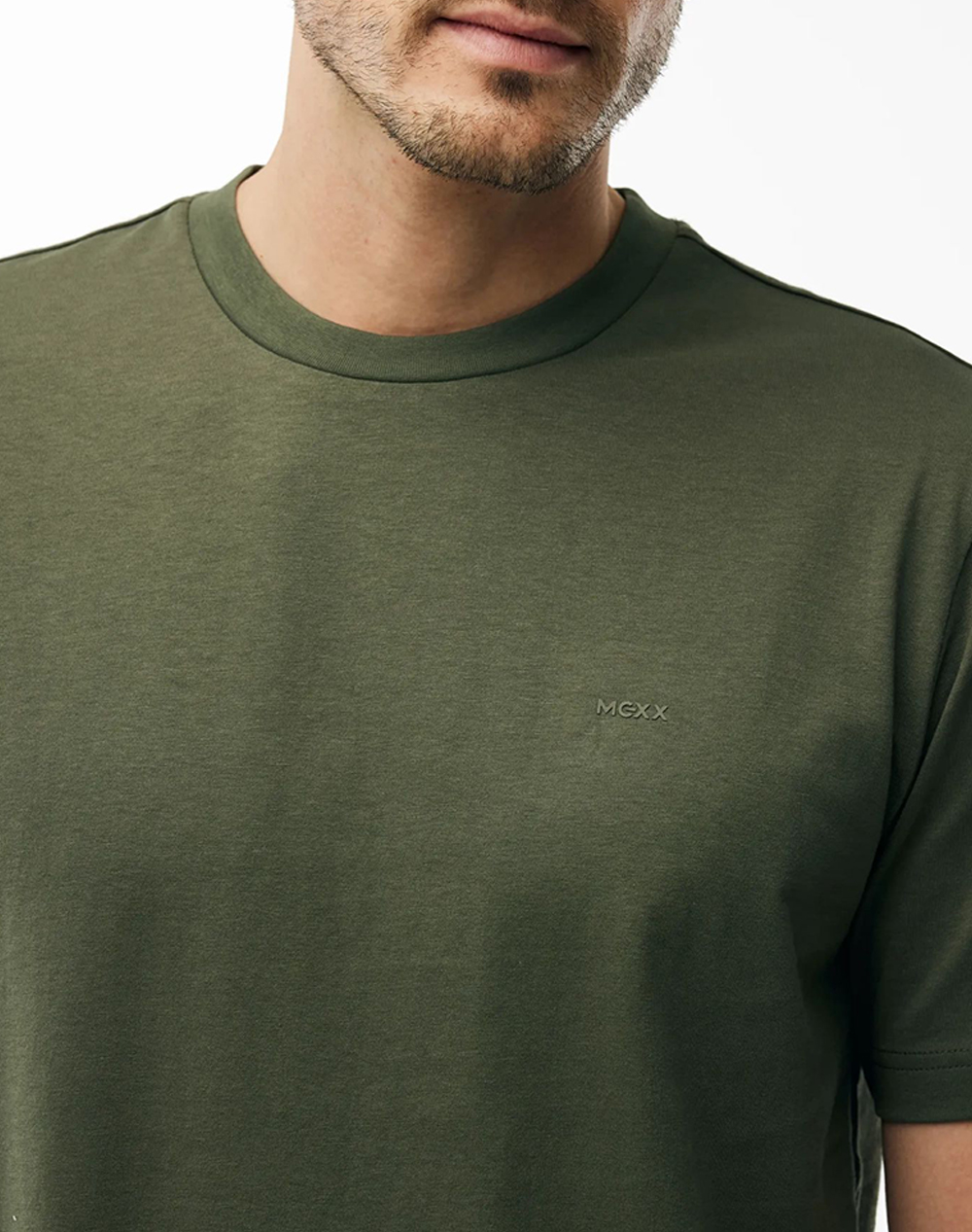 Mexx Tay T-Shirt Regular Fit Mf007800761M-190312 Darkgreen ανδρικά ρούχα μπλούζες Politikos Shop Πολιτικός