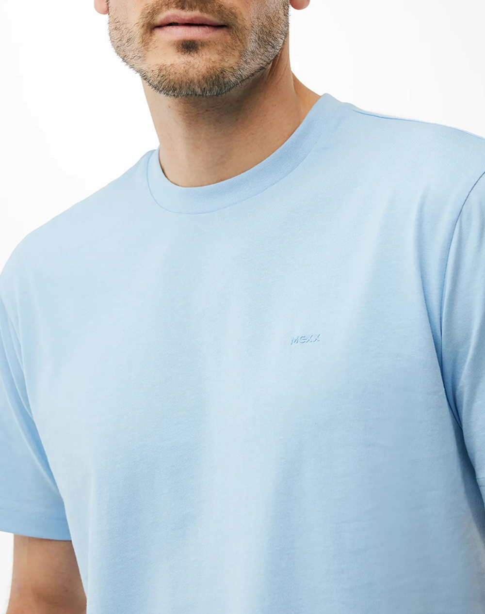 Mexx Tay T-Shirt Regular Fit Mf007800761M-144121 Lightblue ανδρικά ρούχα μπλούζες Politikos Shop Πολιτικός