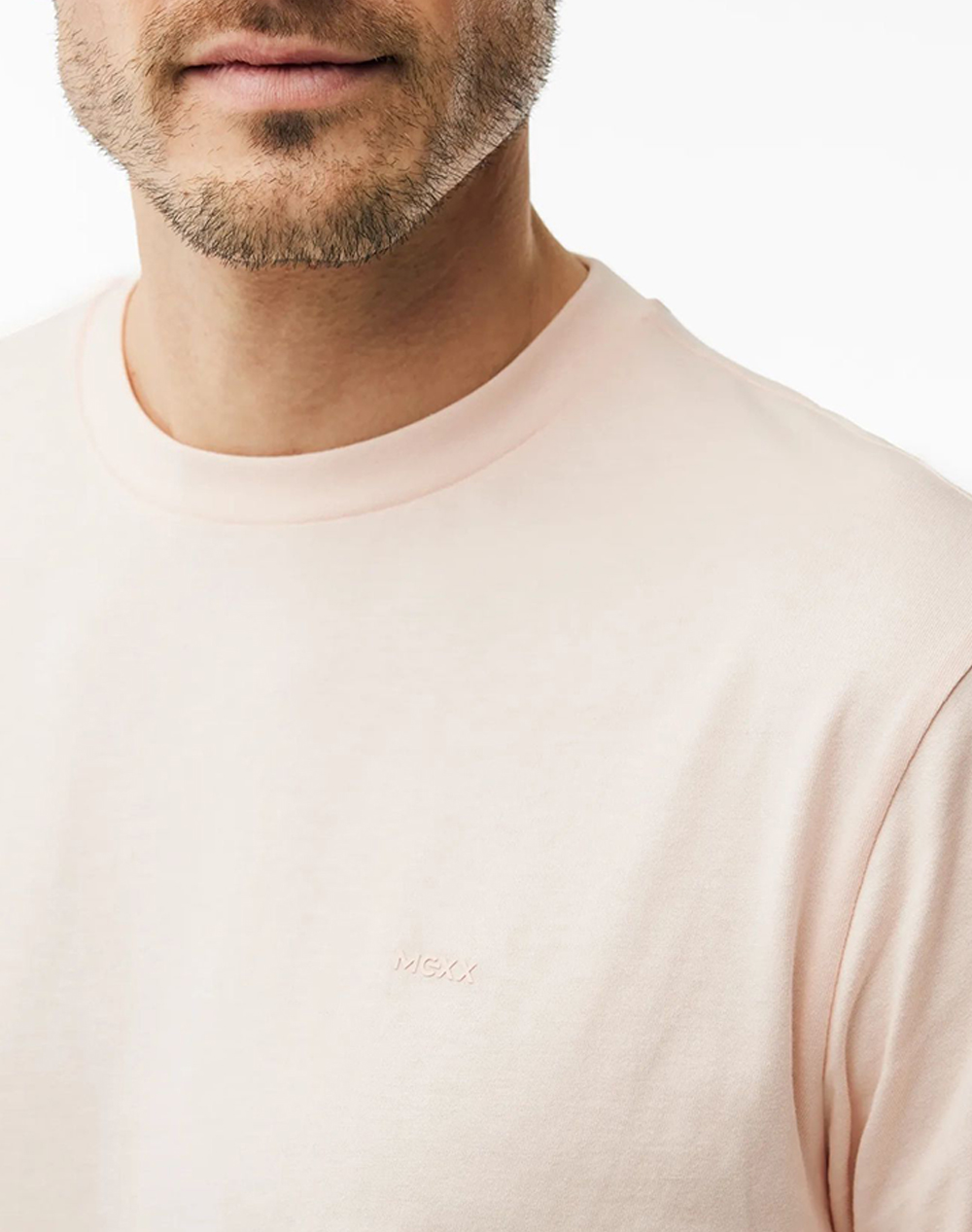 Mexx Tay T-Shirt Regular Fit Mf007800761M-141418 Lightpink ανδρικά ρούχα μπλούζες Politikos Shop Πολιτικός