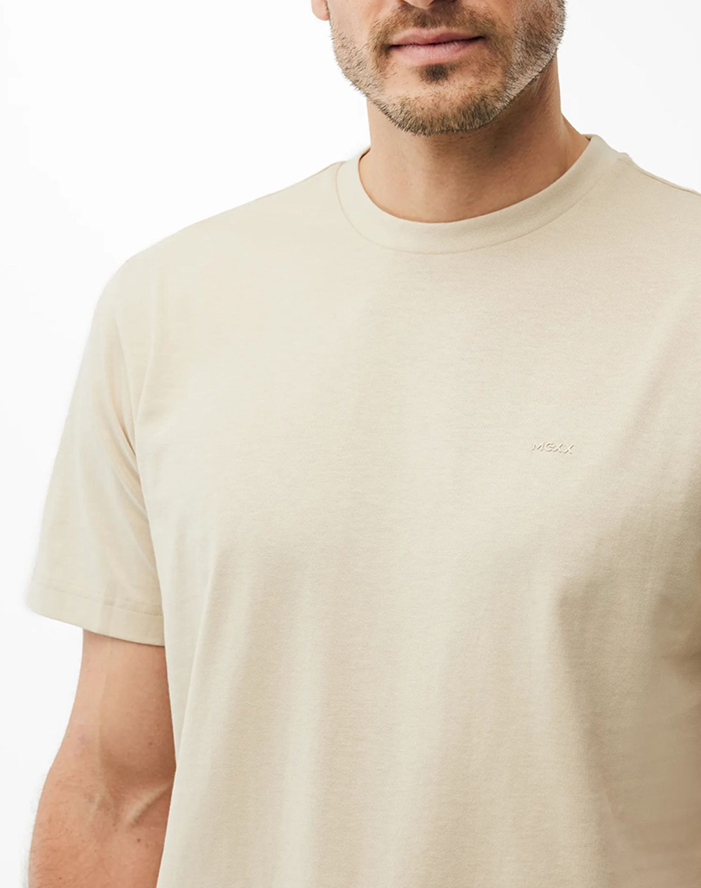 Mexx Tay T-Shirt Regular Fit Mf007800761M-141107 Sandybrown ανδρικά ρούχα μπλούζες Politikos Shop Πολιτικός