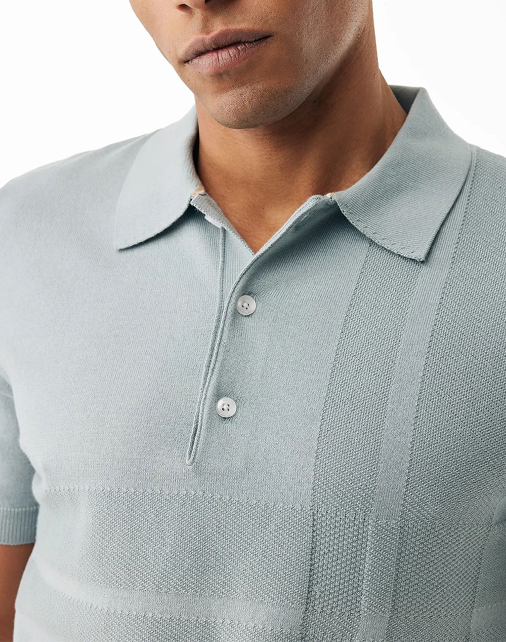 Mexx Knitted Polo Mf006601961M-164706 Lightgreen ανδρικά ρούχα μπλούζες Politikos Shop Πολιτικός