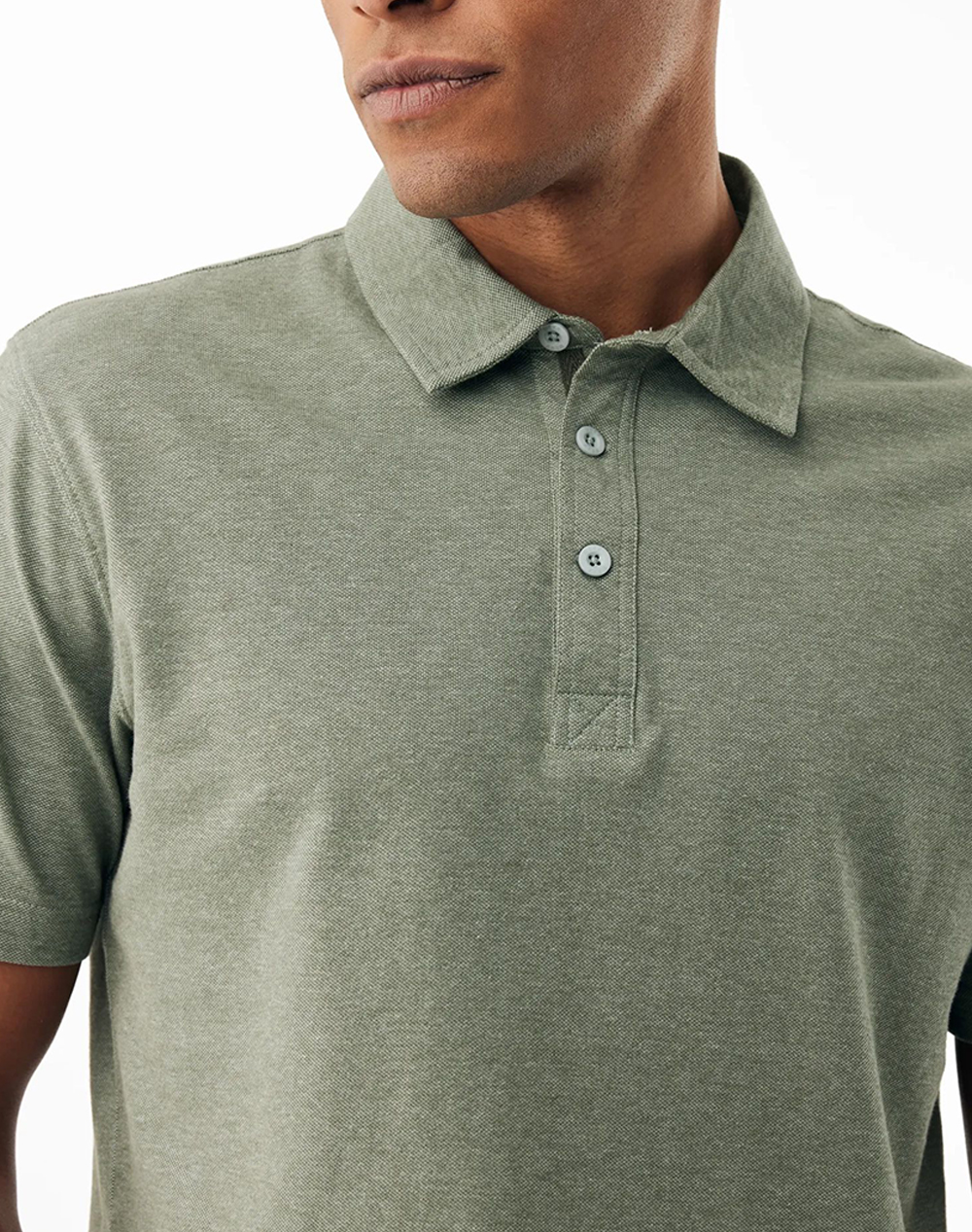 Mexx End On Pique Polo Mf007101061M-164706 Lightgreen ανδρικά ρούχα μπλούζες Politikos Shop Πολιτικός