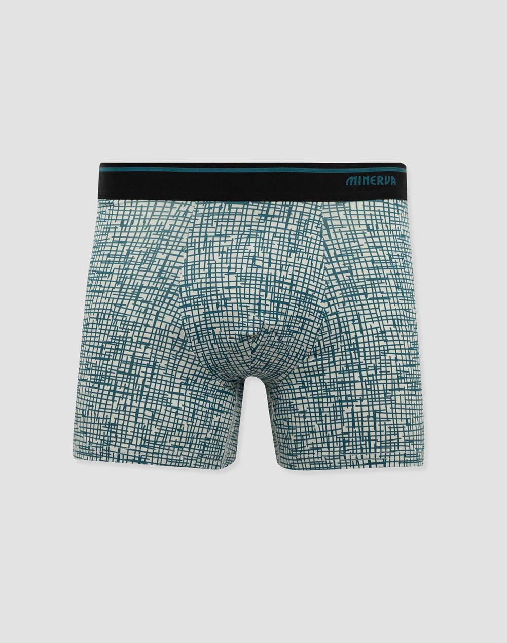 Minerva Boxer 2Pcs Scribble 96-29475-391 Petrol ανδρικά εσώρουχα Σλιπ Μποξερ Politikos Shop Πολιτικός