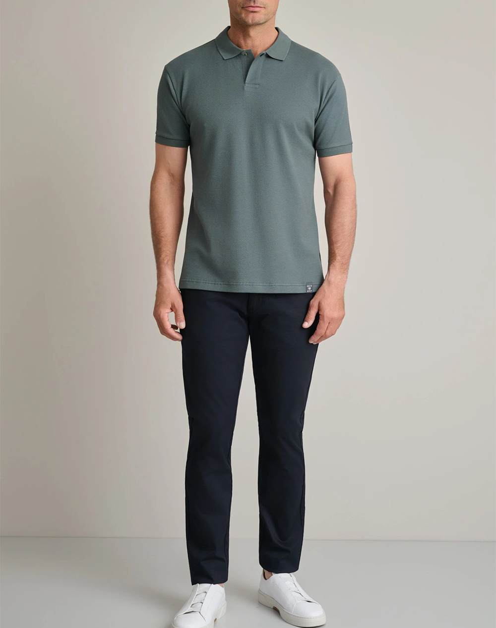 Navy Green Παντελόνι Απιετο Modern Fit 24Ag 1003Mfa 246-Darkest Blue Midnightblue ανδρικά ρούχα παντελόνια Chinos Politikos Shop Πολιτικός