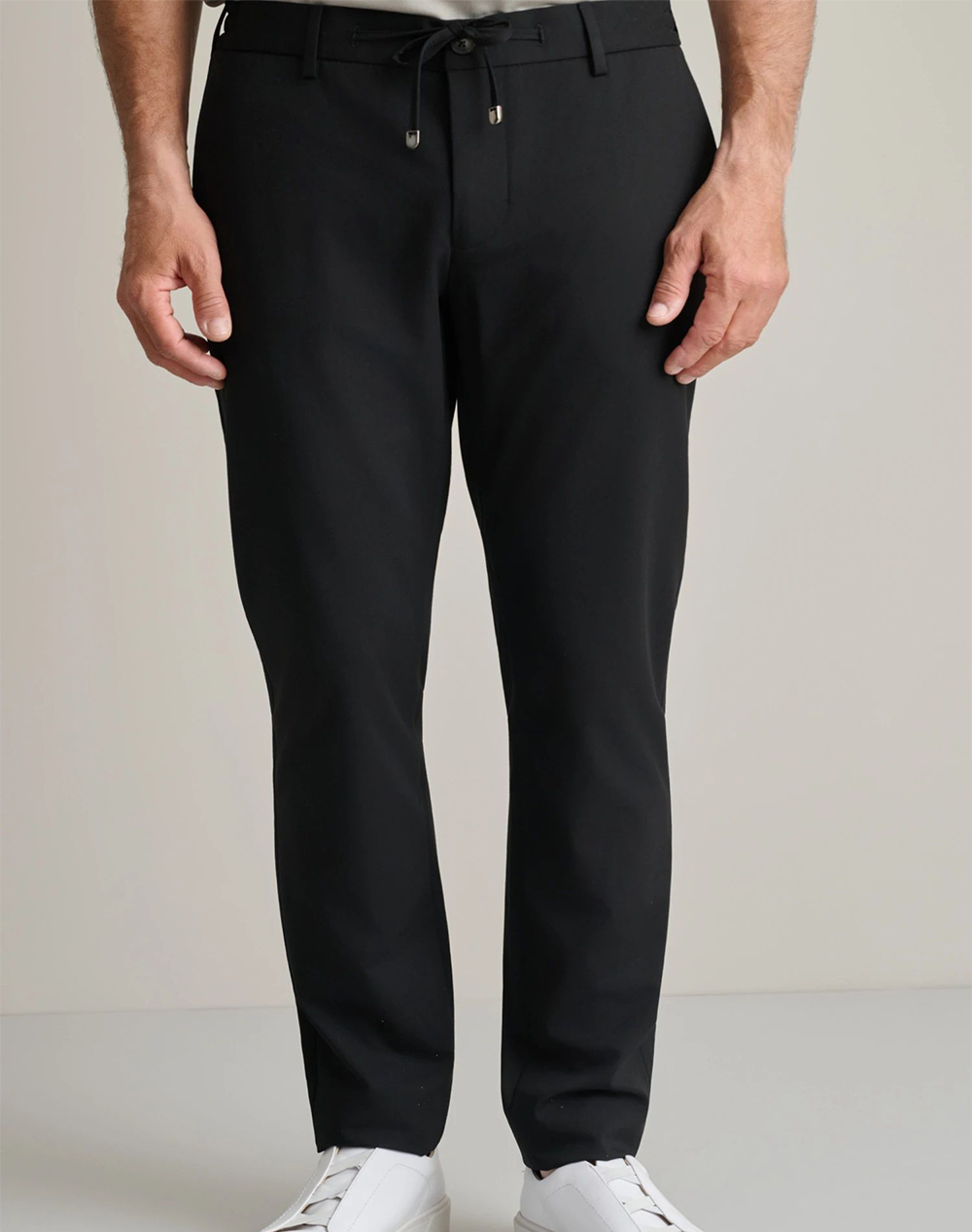 NAVY&GREEN ΠΑΝΤΕΛΟΝΙ ΑΠΙΕΤΟ ME ΚΟΡΔΟΝΙ 24KP.019/JG.1-Midnight Black Black