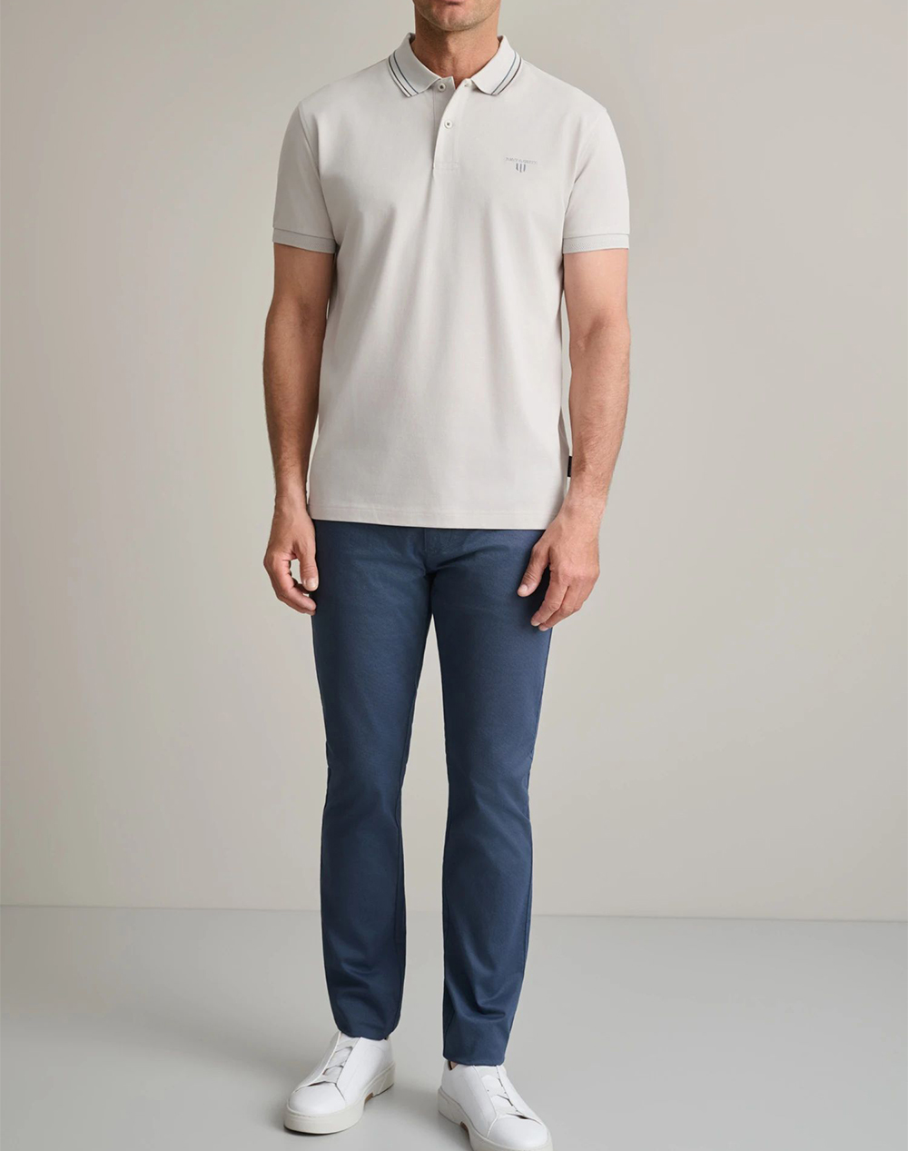 Navy Green Παντελόνι Απιετο Modern Fit 24Ag 1003Mfa 249-Yale Blue Navyblue ανδρικά ρούχα παντελόνια Chinos Politikos Shop Πολιτικός