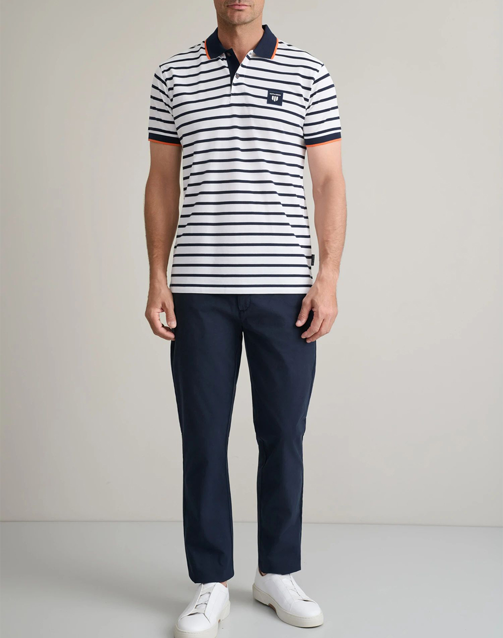 Navy Green Παντελόνι Απιετο Modern Fit 24Ag 1003Mfa 93 3-Ultramarine Blue Darkblue ανδρικά ρούχα παντελόνια Chinos Politikos Shop Πολιτικός