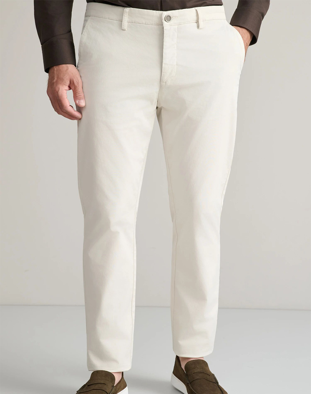 NAVY&GREEN ΠΑΝΤΕΛΟΝΙ ΑΠΙΕΤΟ MODERN FIT 24AG.1003MFA/93.3-ECRU Ecru