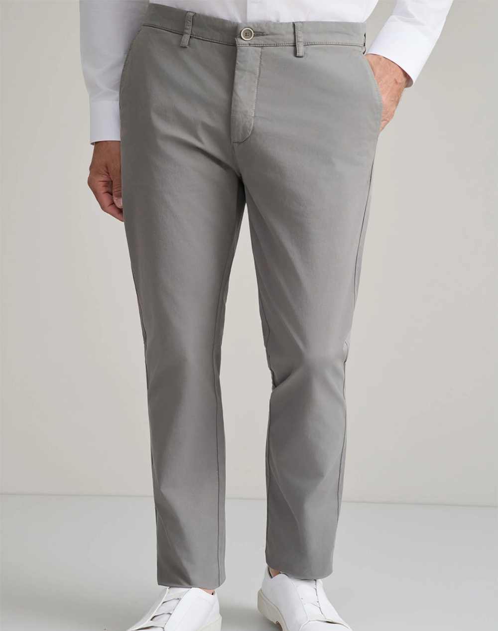 NAVY&GREEN ΠΑΝΤΕΛΟΝΙ ΑΠΙΕΤΟ MODERN FIT 24AG.1003MFA/93.3-DOLPHIN GREY. Gray
