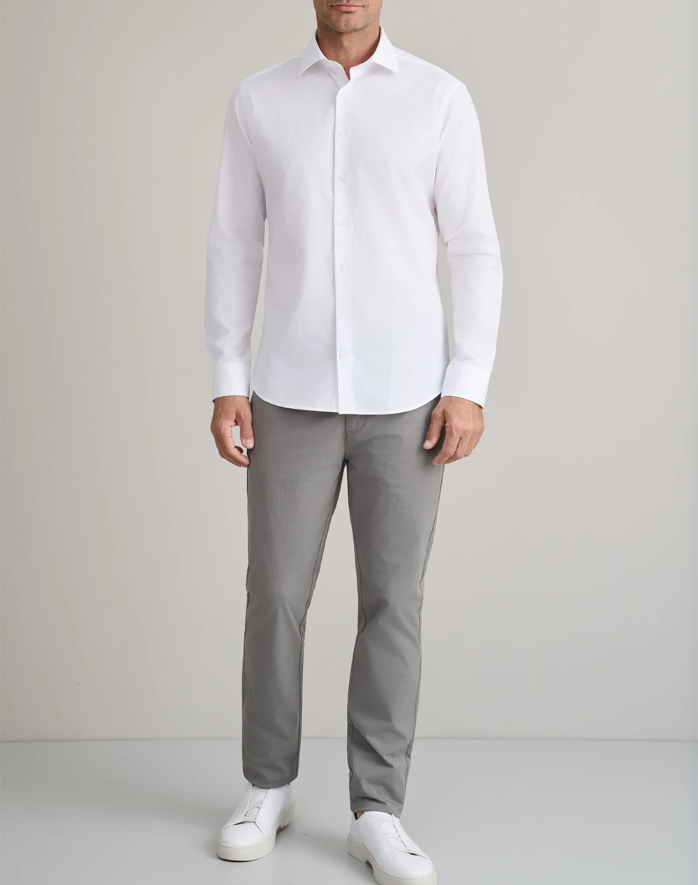 Navy Green Παντελόνι Απιετο Modern Fit 24Ag 1003Mfa 93 3-Dolphin Grey Gray ανδρικά ρούχα παντελόνια Chinos Politikos Shop Πολιτικός