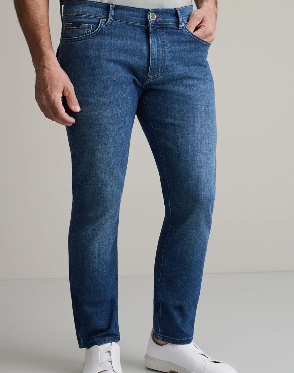 NAVY&GREEN ΠΑΝΤΕΛΟΝΙ ΝΤΕΝΙΜ LOW WAIST 24AK.056/LW-Classic Blue DenimBlue