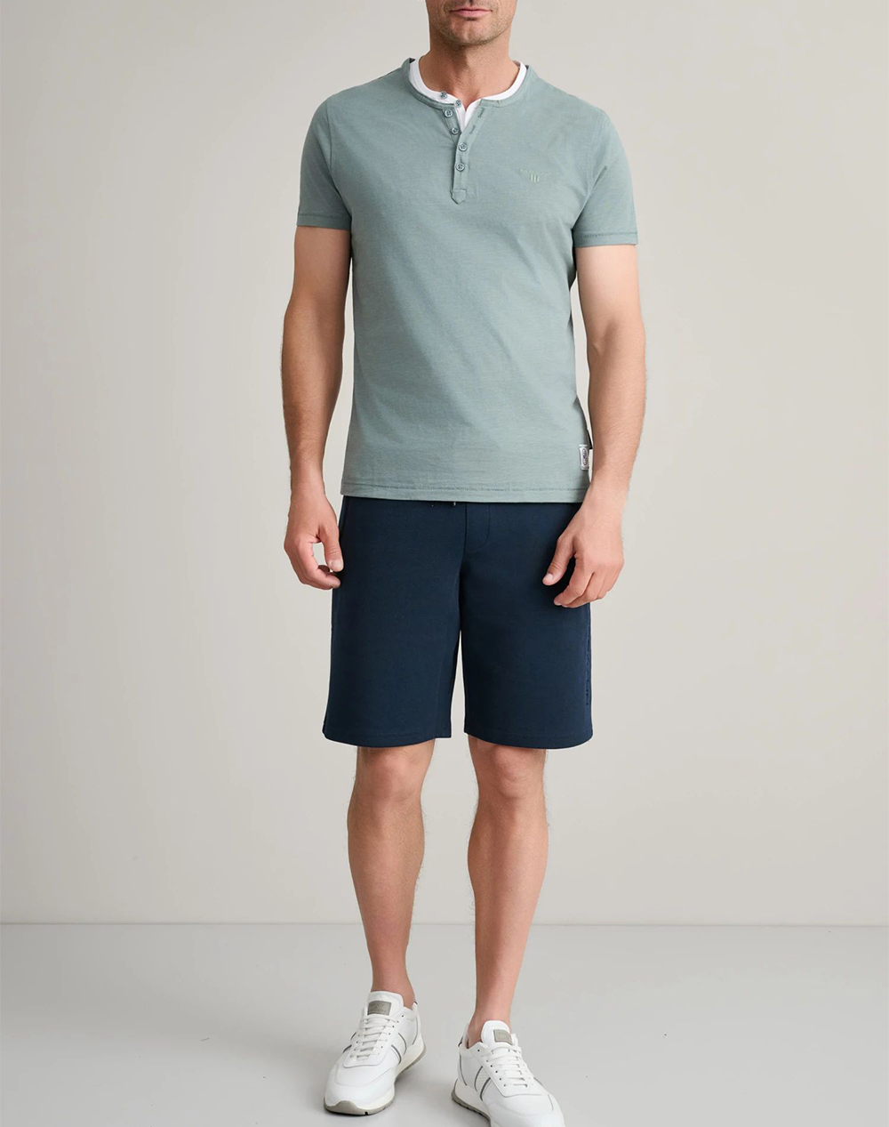 Navy Green Βερμουδα Jogging 24Tu 348 2V-Marine Blue Navyblue ανδρικά αθλητικά ρούχα Σορτς Politikos Shop Πολιτικός