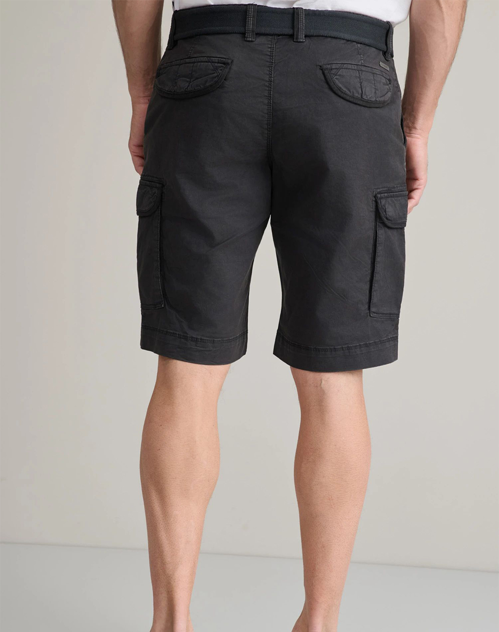 NAVY&GREEN ΒΕΡΜΟΥΔΑ CARGO ΜΕ ΖΩΝΗ 24RE.123/CGV.2-BLACK Black φωτογραφία