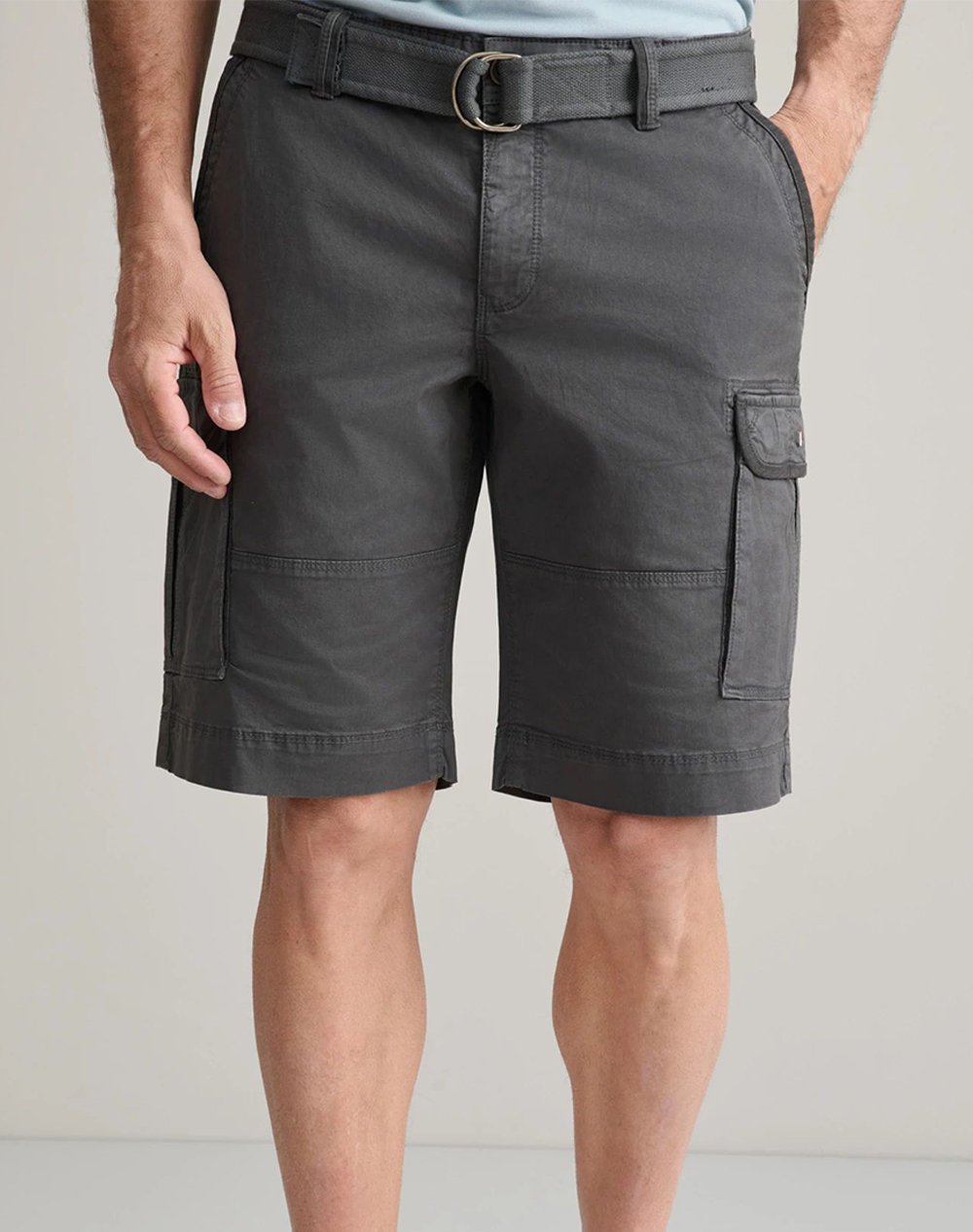 NAVY&GREEN ΒΕΡΜΟΥΔΑ CARGO ΜΕ ΖΩΝΗ 24RE.123/CGV.2-ANTHRACITE DarkGray