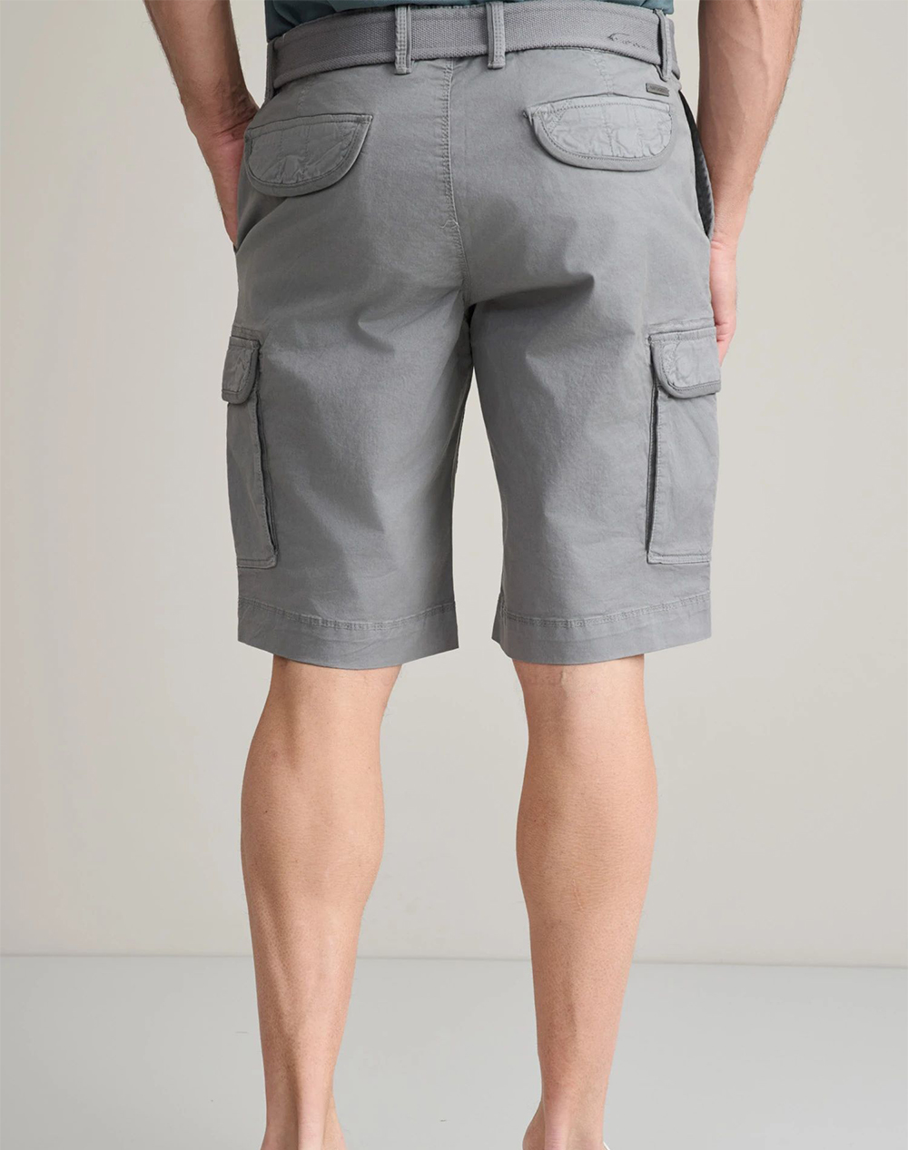 NAVY&GREEN ΒΕΡΜΟΥΔΑ CARGO ΜΕ ΖΩΝΗ 24RE.123/CGV.2-FROST GREY Gray φωτογραφία