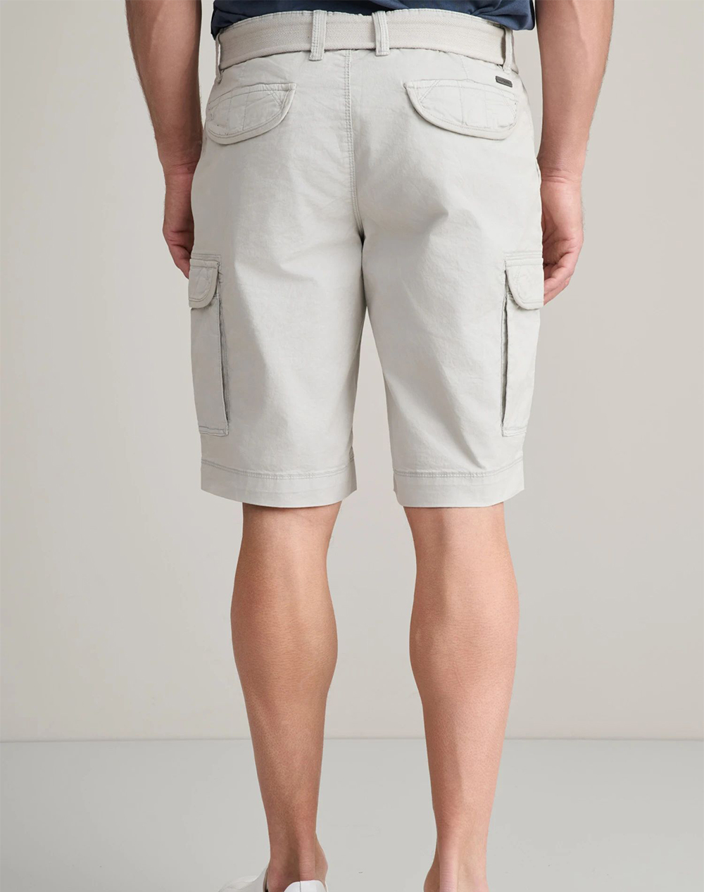 NAVY&GREEN ΒΕΡΜΟΥΔΑ CARGO ΜΕ ΖΩΝΗ 24RE.123/CGV.2-Cool Grey LightGray φωτογραφία