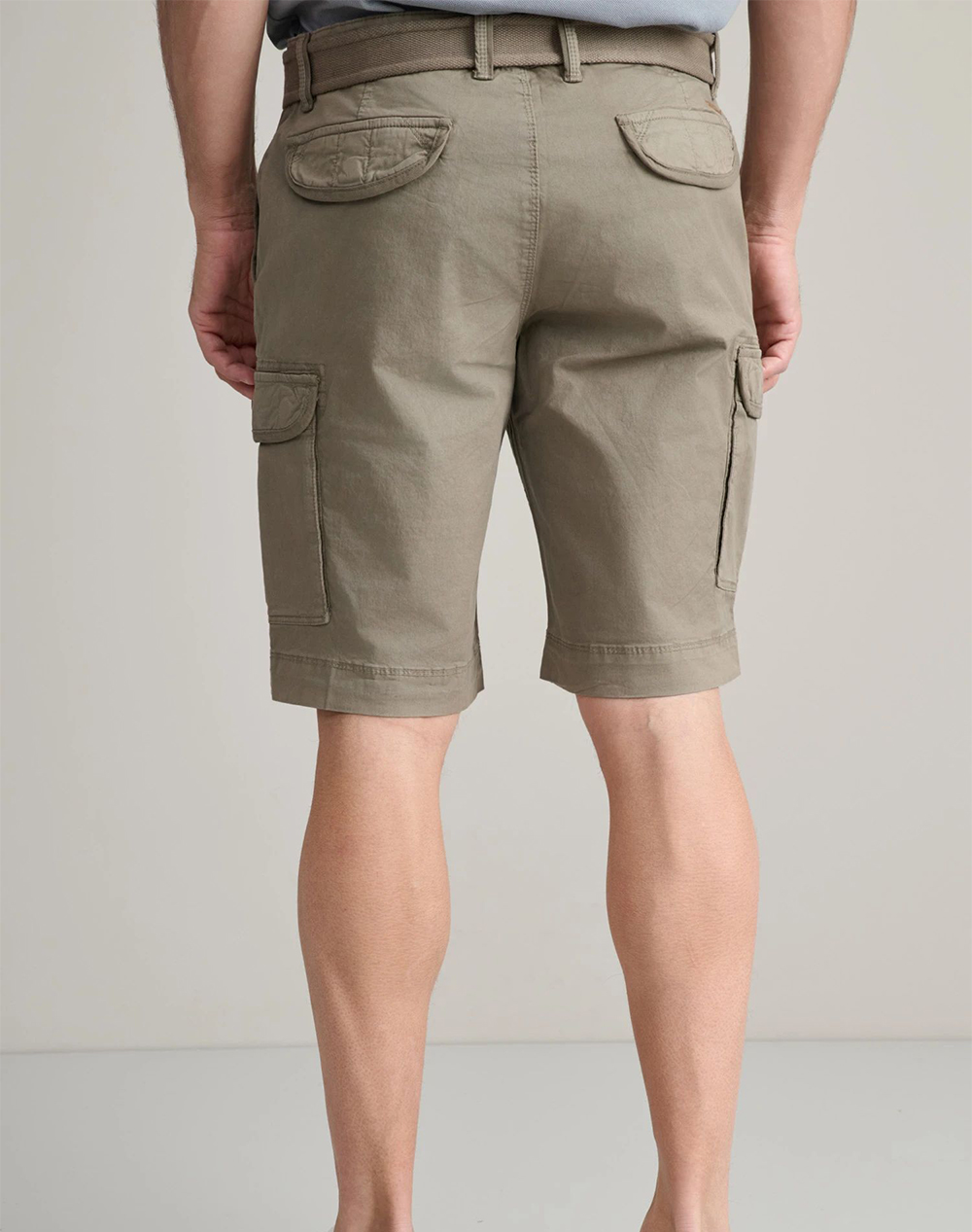 NAVY&GREEN ΒΕΡΜΟΥΔΑ CARGO ΜΕ ΖΩΝΗ 24RE.123/CGV.2-ST0NE Mixed φωτογραφία