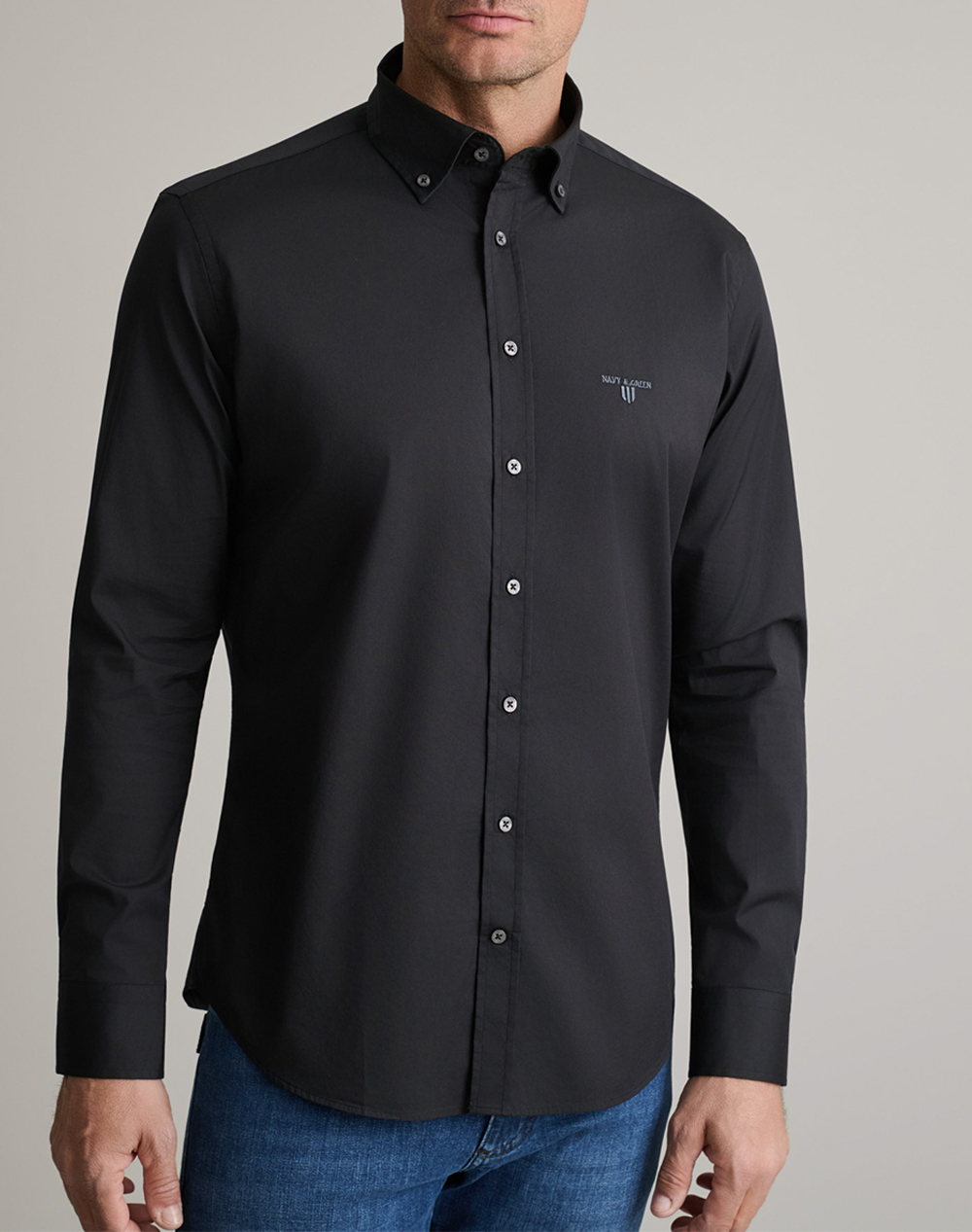 NAVY&GREEN ΠΟΥΚΑΜΙΣΟ COMFORT FIT 24NG.SD61/1B.8-Black Ink Black