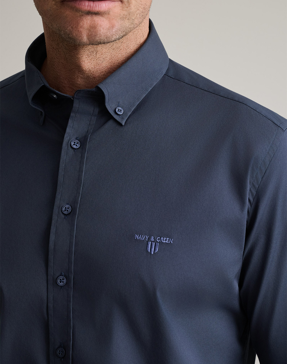 NAVY&GREEN ΠΟΥΚΑΜΙΣΟ COMFORT FIT 24NG.SD61/1B.8-CLASSIC DK BLUE DarkBlue φωτογραφία