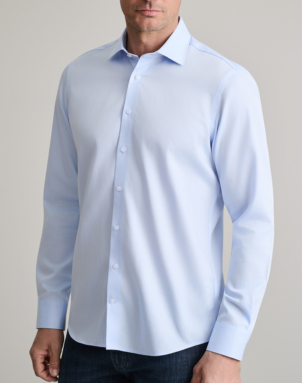 NAVY&GREEN ΠΟΥΚΑΜΙΣΟ COMFORT FIT 24NG.BX221/NGM.2-POWDER BLUE LightBlue