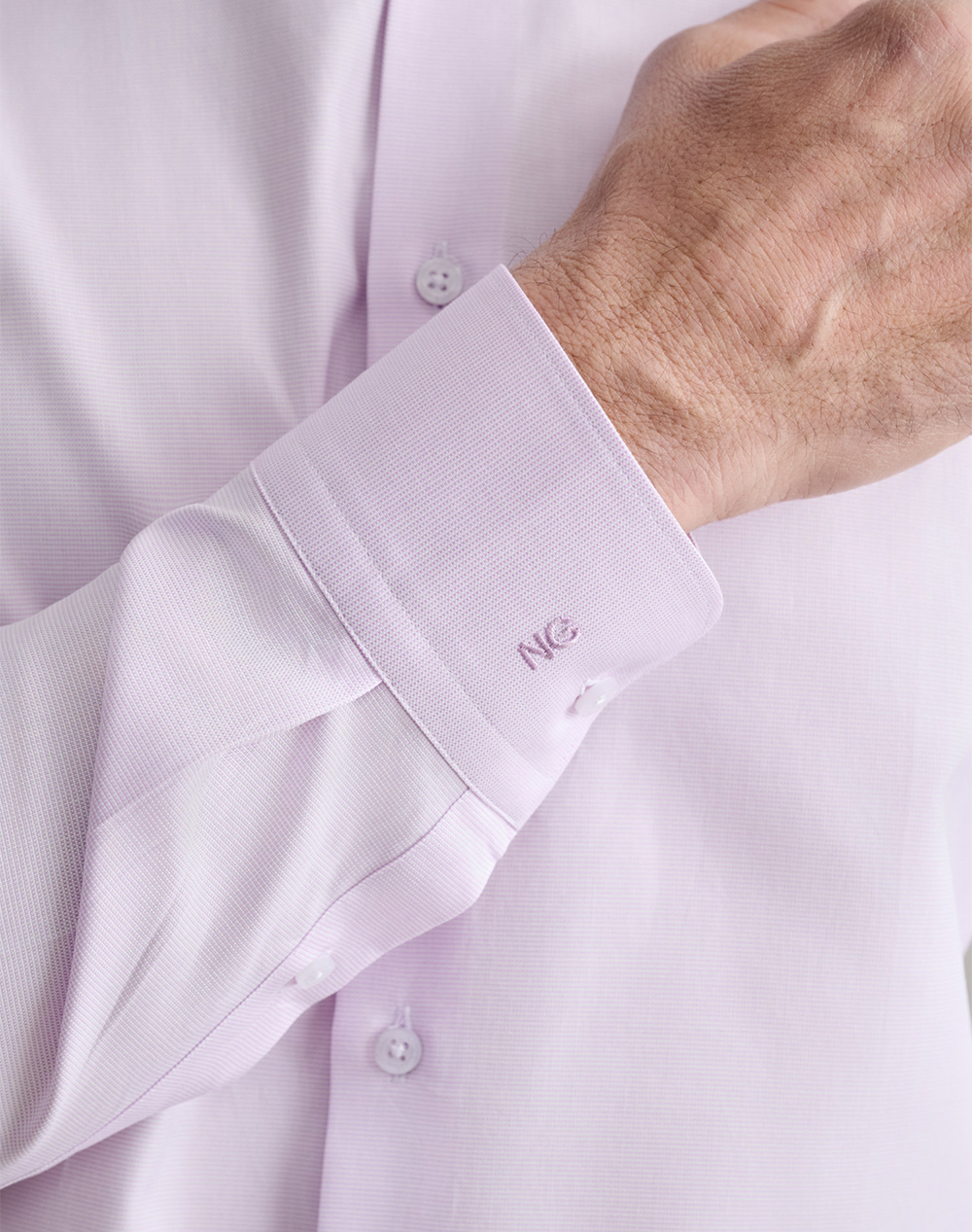 NAVY&GREEN ΠΟΥΚΑΜΙΣΟ COMFORT FIT 24NG.B410/NGM-PALE LILAC Lilac φωτογραφία