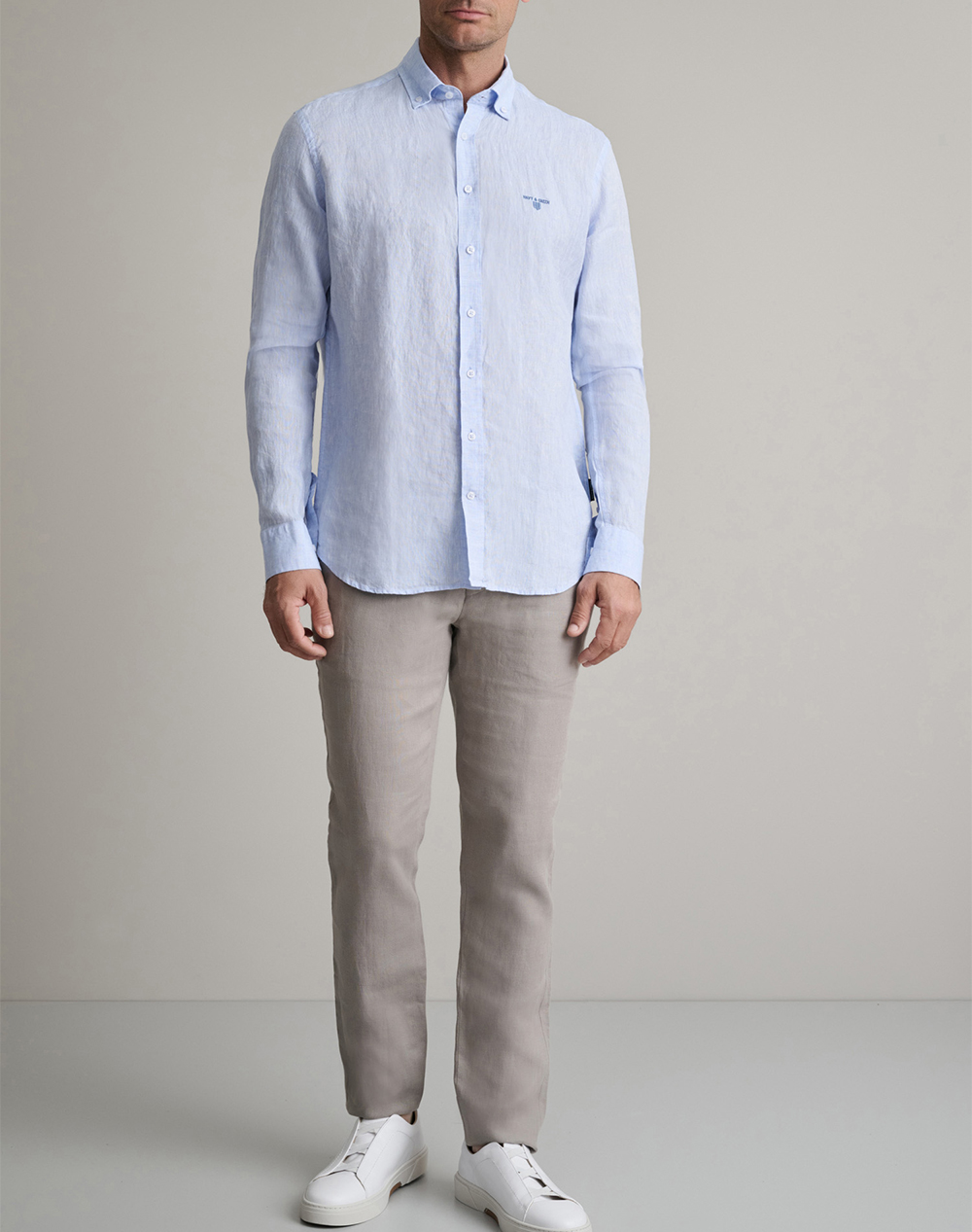 NAVY&GREEN ΠΟΥΚΑΜΙΣΟ COMFORT FIT 24NG.BX153/1B.4-LIGHT SKY BLUE A LightBlue φωτογραφία