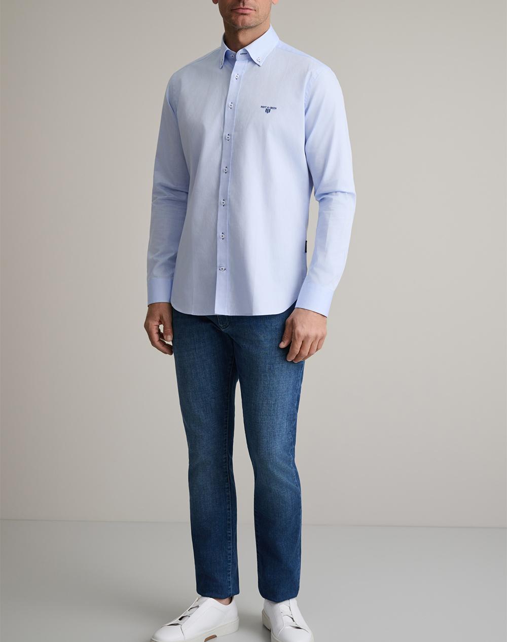 Navy Green Πουκαμισο Comfort Fit 24Ng Sd138 1B 2-Starlight Blue Lightblue ανδρικά ρούχα πουκάμισα Politikos Shop Πολιτικός