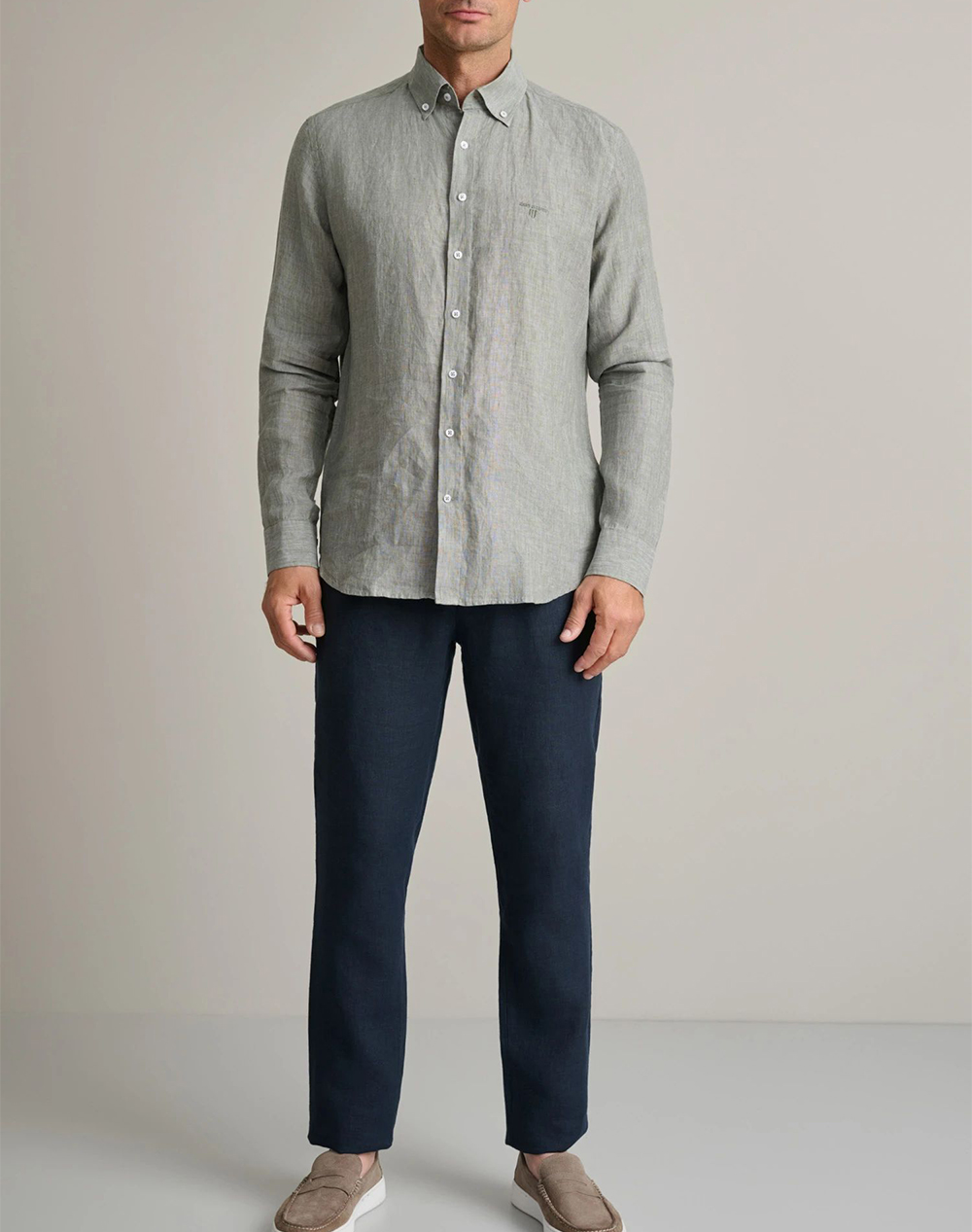 Navy Green Πουκαμισο Comfort Fit 24Ng Sf020 1B-Silver Mixed ανδρικά ρούχα πουκάμισα Politikos Shop Πολιτικός