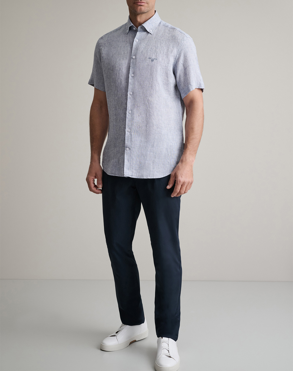 Navy Green Πουκαμισο Comfort Fit 24Ng B396 1B-Smoky Blue Lightblue ανδρικά ρούχα πουκάμισα Politikos Shop Πολιτικός