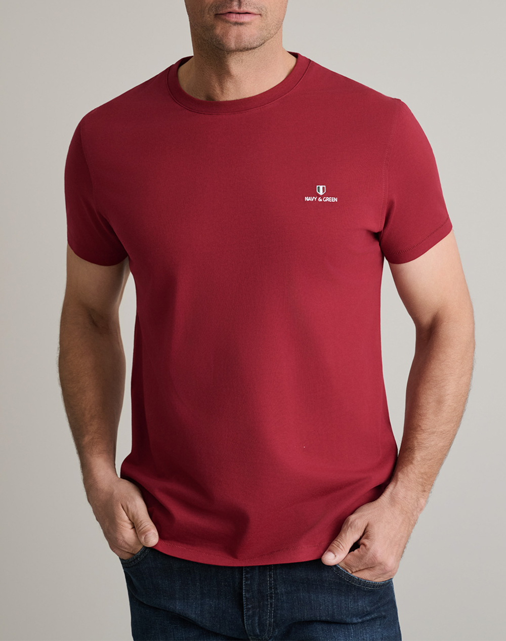 NAVY&GREEN ΜΠΛΟΥΖΑ ΛΑΙΜΟΚΟΨΗ 24MO.001/P.3-MERLOT Bordeux