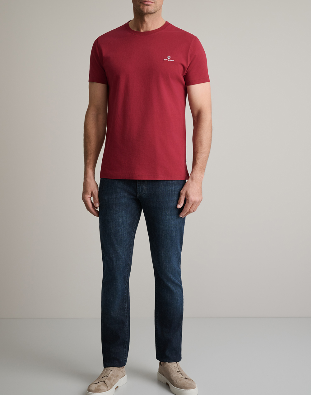 Navy Green Μπλούζα Λαιμοκοψη 24Mo 001 P 3-Merlot Bordeux ανδρικά ρούχα μπλούζες T-Shirt Politikos Shop Πολιτικός