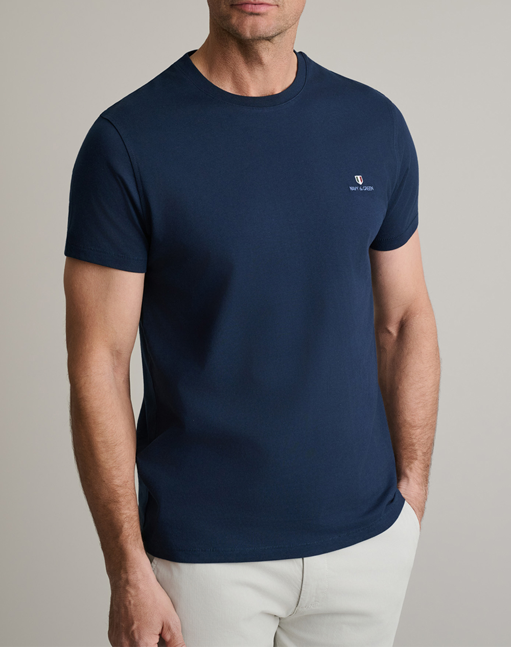 NAVY&GREEN ΜΠΛΟΥΖΑ ΛΑΙΜΟΚΟΨΗ 24MO.001/P.3-DARK BLUE DarkBlue