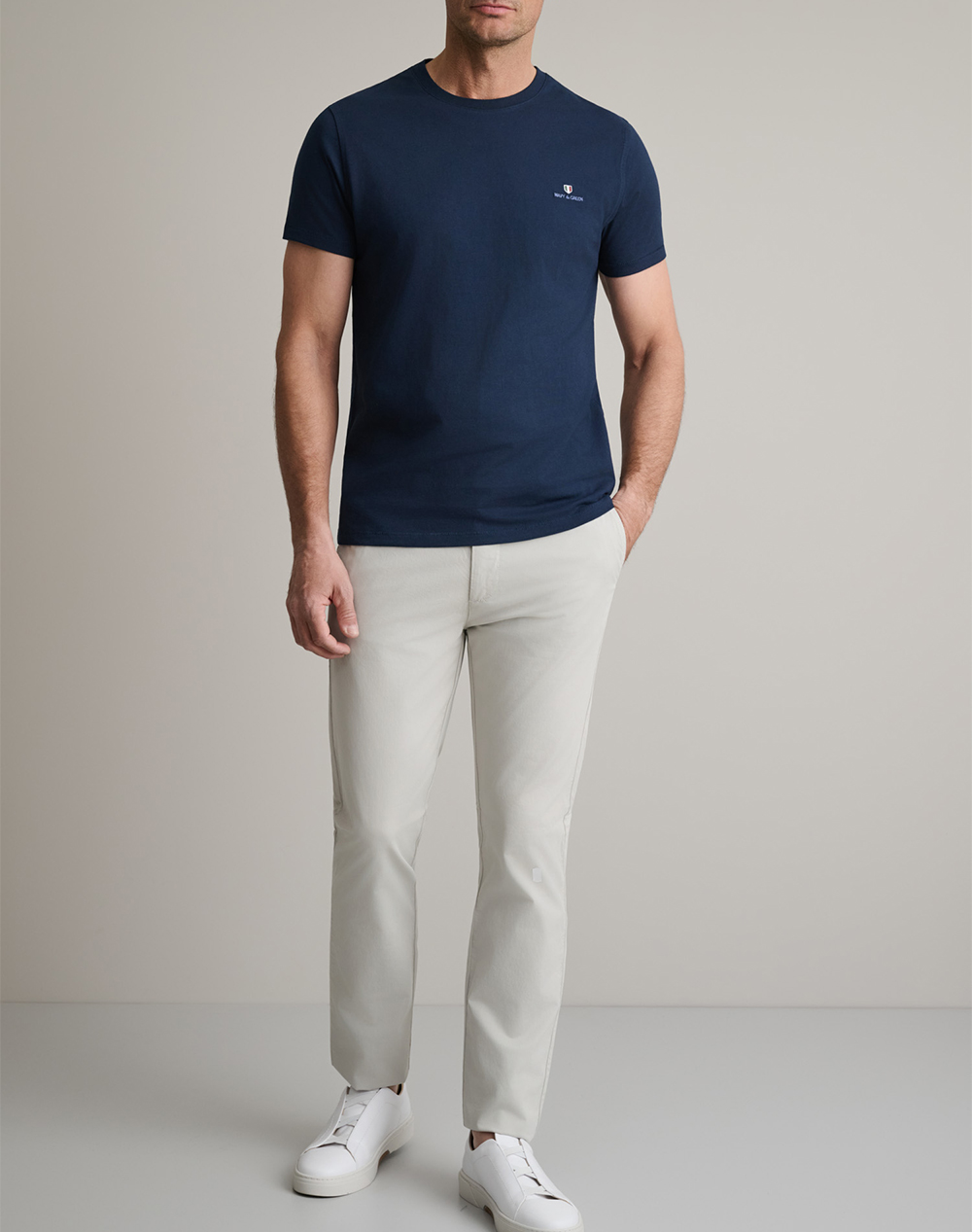 NAVY&GREEN ΜΠΛΟΥΖΑ ΛΑΙΜΟΚΟΨΗ 24MO.001/P.3-DARK BLUE DarkBlue φωτογραφία