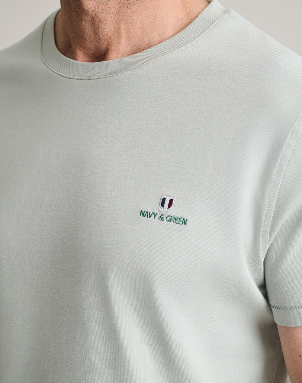 NAVY&GREEN ΜΠΛΟΥΖΑ ΛΑΙΜΟΚΟΨΗ 24MO.001/P.3-ICEBERG Ecru φωτογραφία