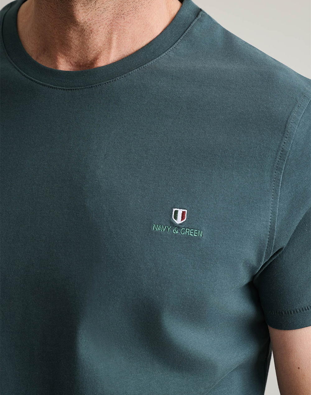 NAVY&GREEN ΜΠΛΟΥΖΑ ΛΑΙΜΟΚΟΨΗ 24MO.001/P.3-DEEP ATLANTIC Mixed φωτογραφία