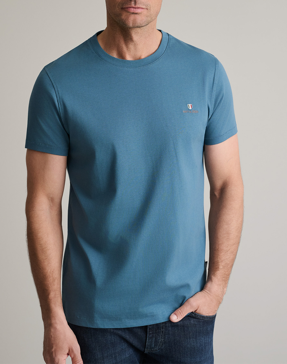 NAVY&GREEN ΜΠΛΟΥΖΑ ΛΑΙΜΟΚΟΨΗ 24MO.001/P.3-DEEP OCEAN OceanBlue