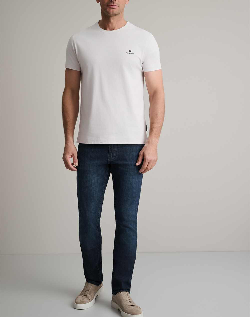 NAVY&GREEN ΜΠΛΟΥΖΑ ΛΑΙΜΟΚΟΨΗ 24MO.001/P.3-ICE OffWhite φωτογραφία