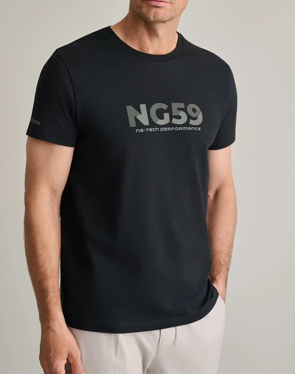 NAVY&GREEN ΜΠΛΟΥΖΑ ΛΑΙΜΟΚΟΨΗ 24TU.346/3R-BLACK Black