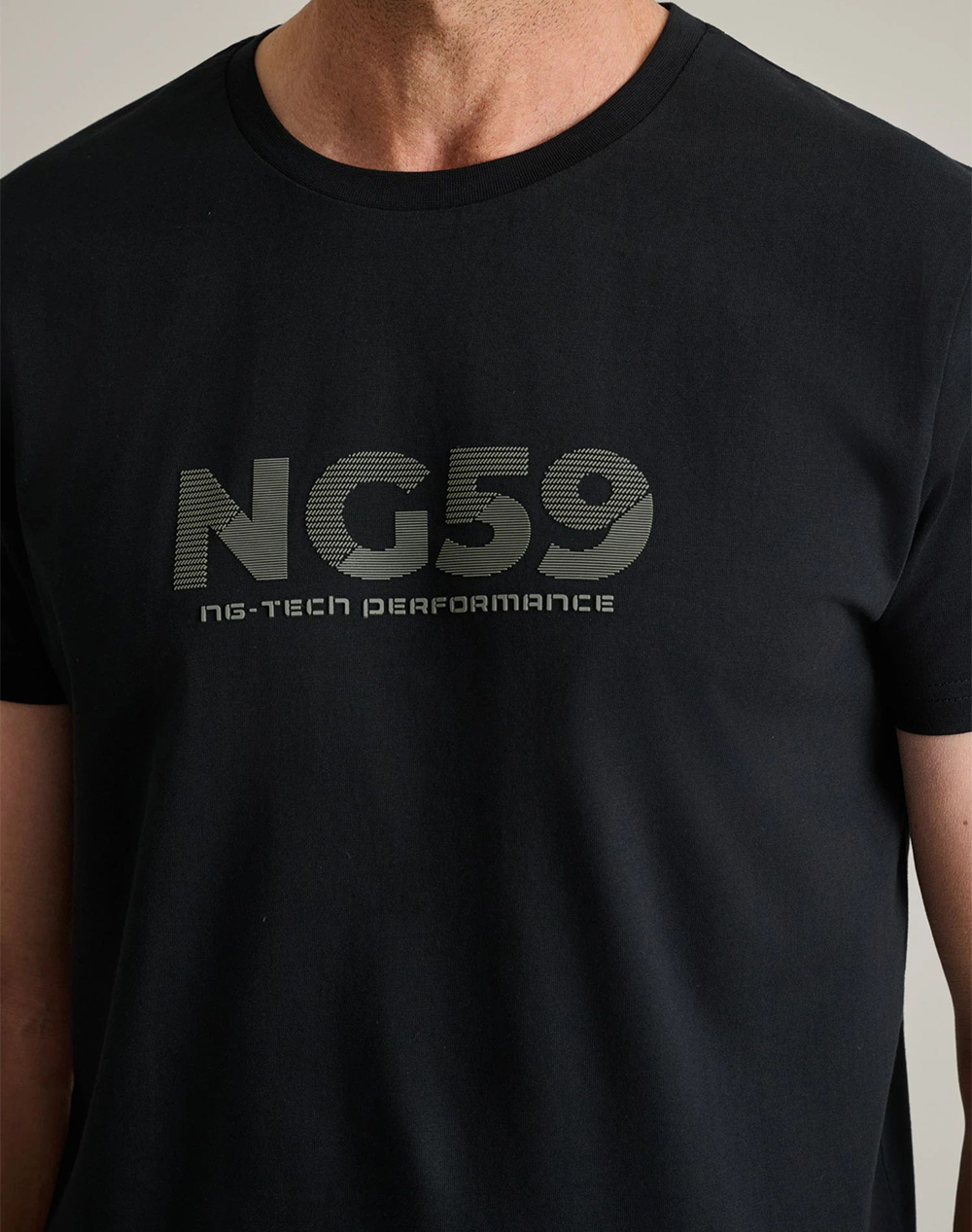 NAVY&GREEN ΜΠΛΟΥΖΑ ΛΑΙΜΟΚΟΨΗ 24TU.346/3R-BLACK Black φωτογραφία