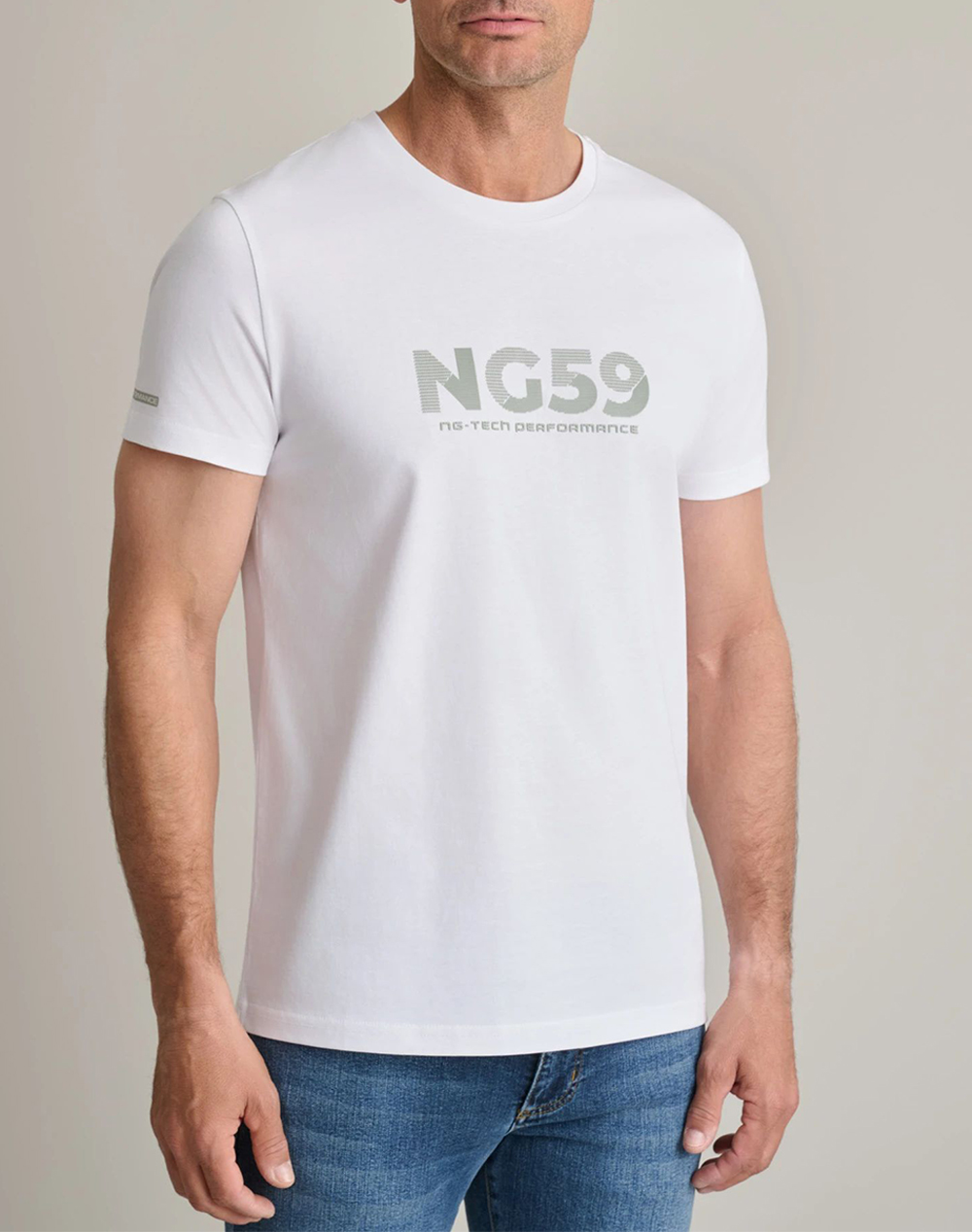 NAVY&GREEN ΜΠΛΟΥΖΑ ΛΑΙΜΟΚΟΨΗ 24TU.346/3R-WHITE White